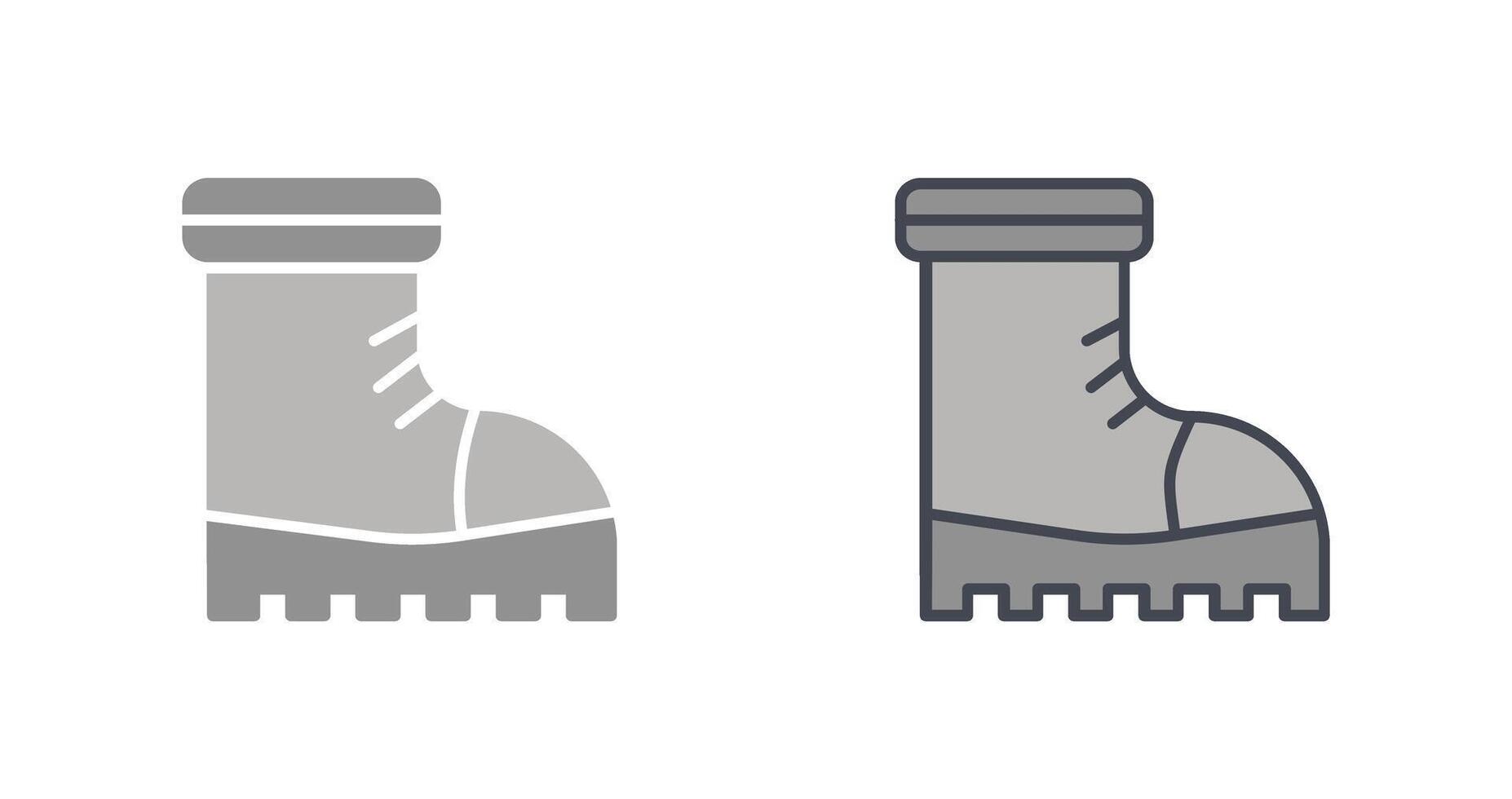 Snow Boots Icon Design vector