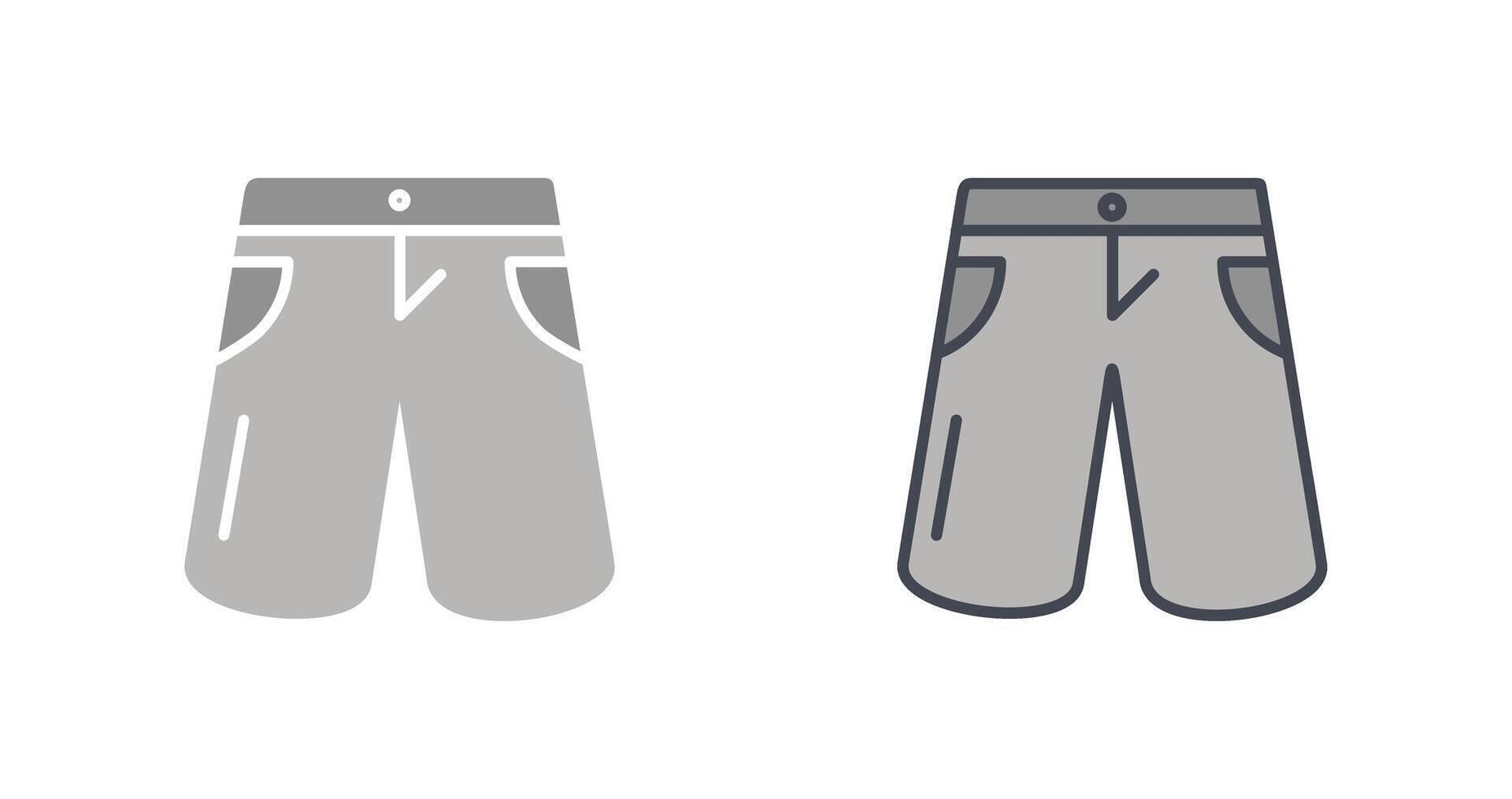 diseño de icono de pantalones cortos vector