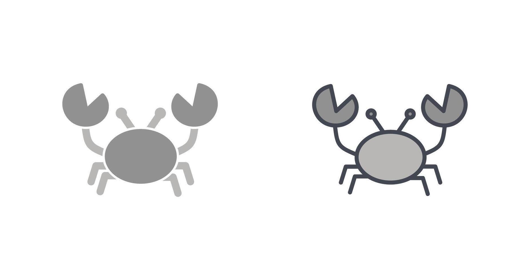 Crab Icon Design vector