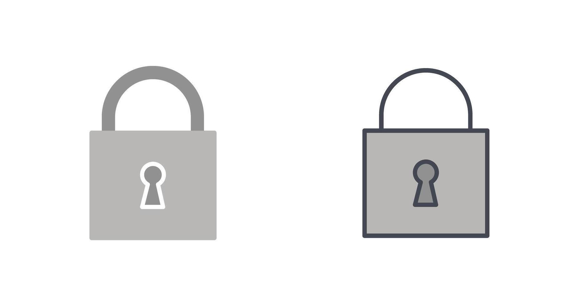 Padlock Icon Design vector