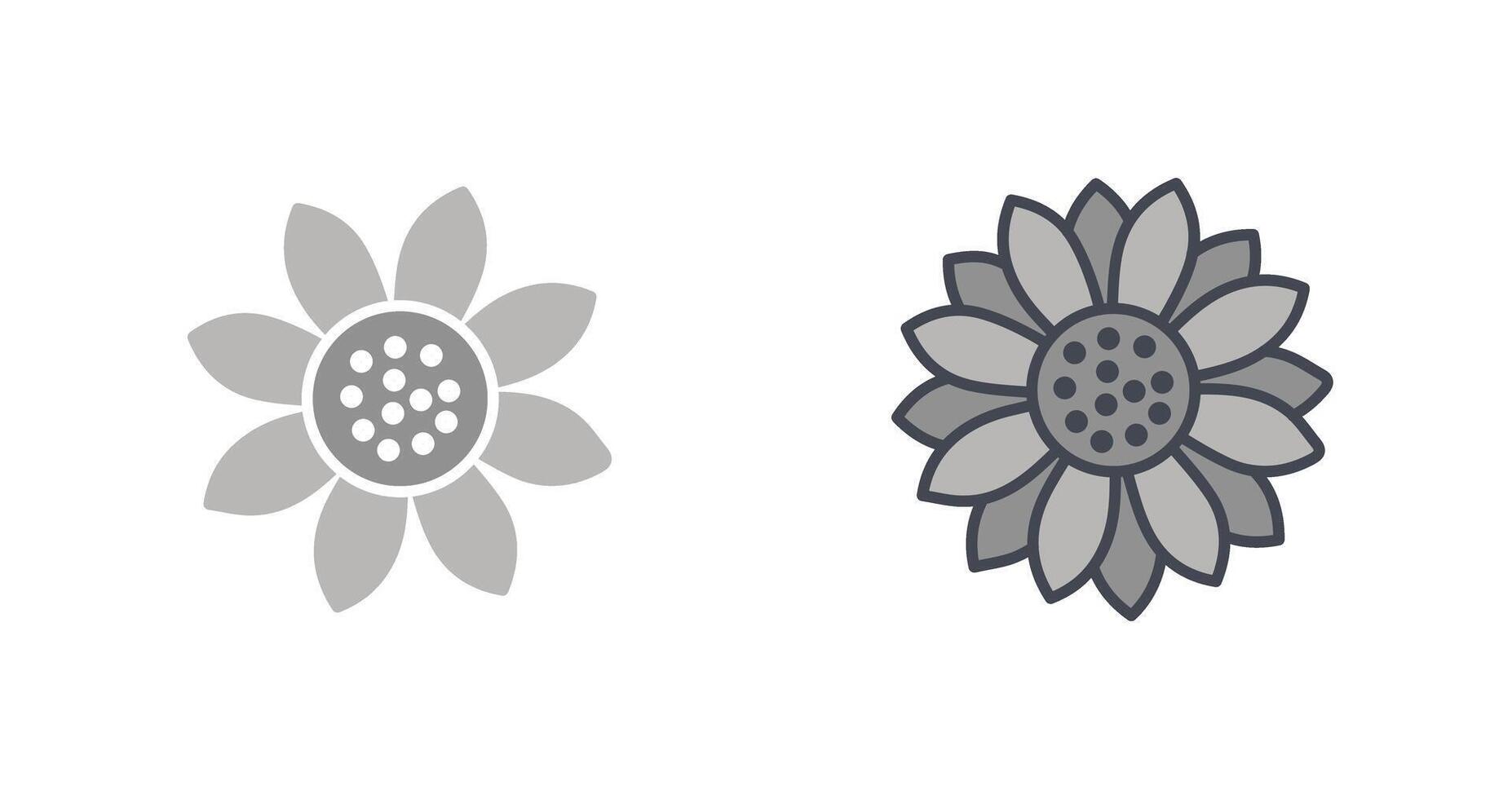 Sunflower Icon Design vector