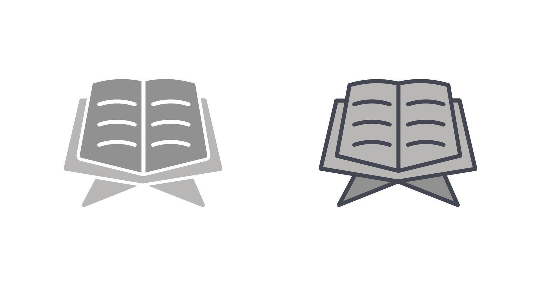 Holy Book Icon Design vector