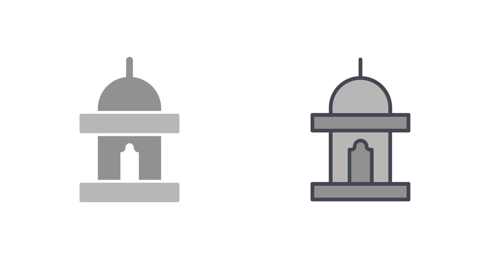 Mimbar Icon Design vector