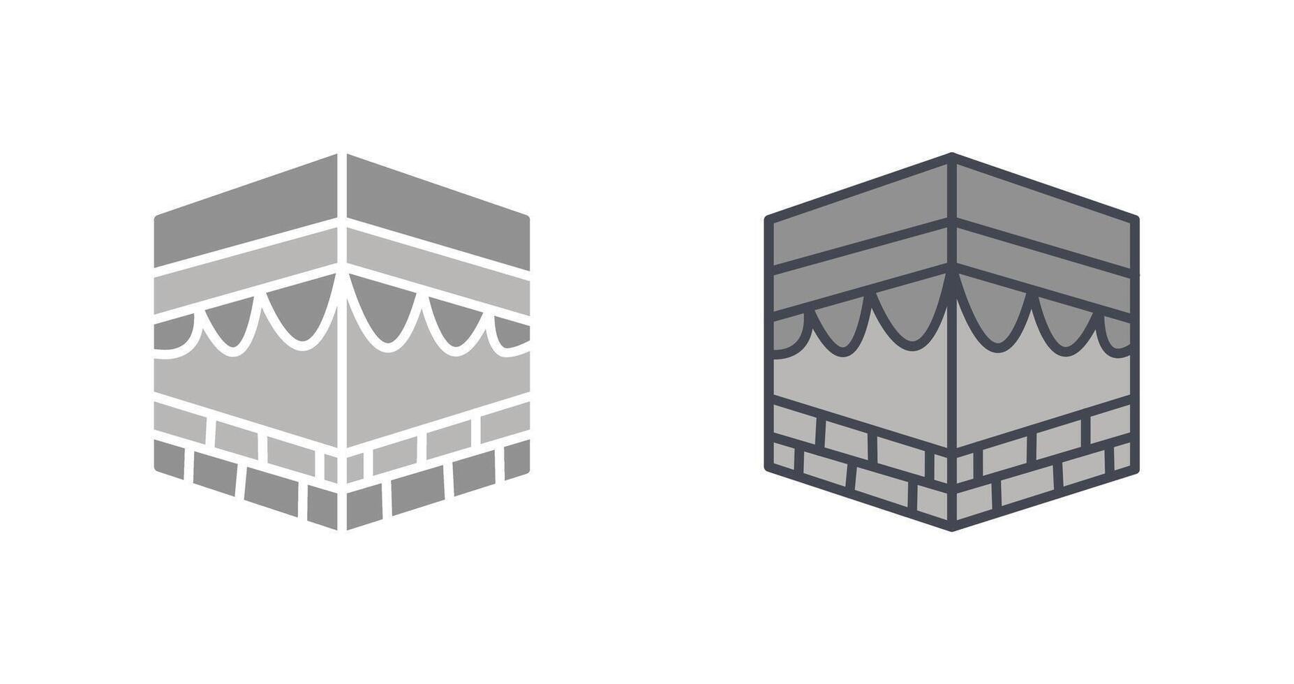 Khana Kaaba Icon Design vector