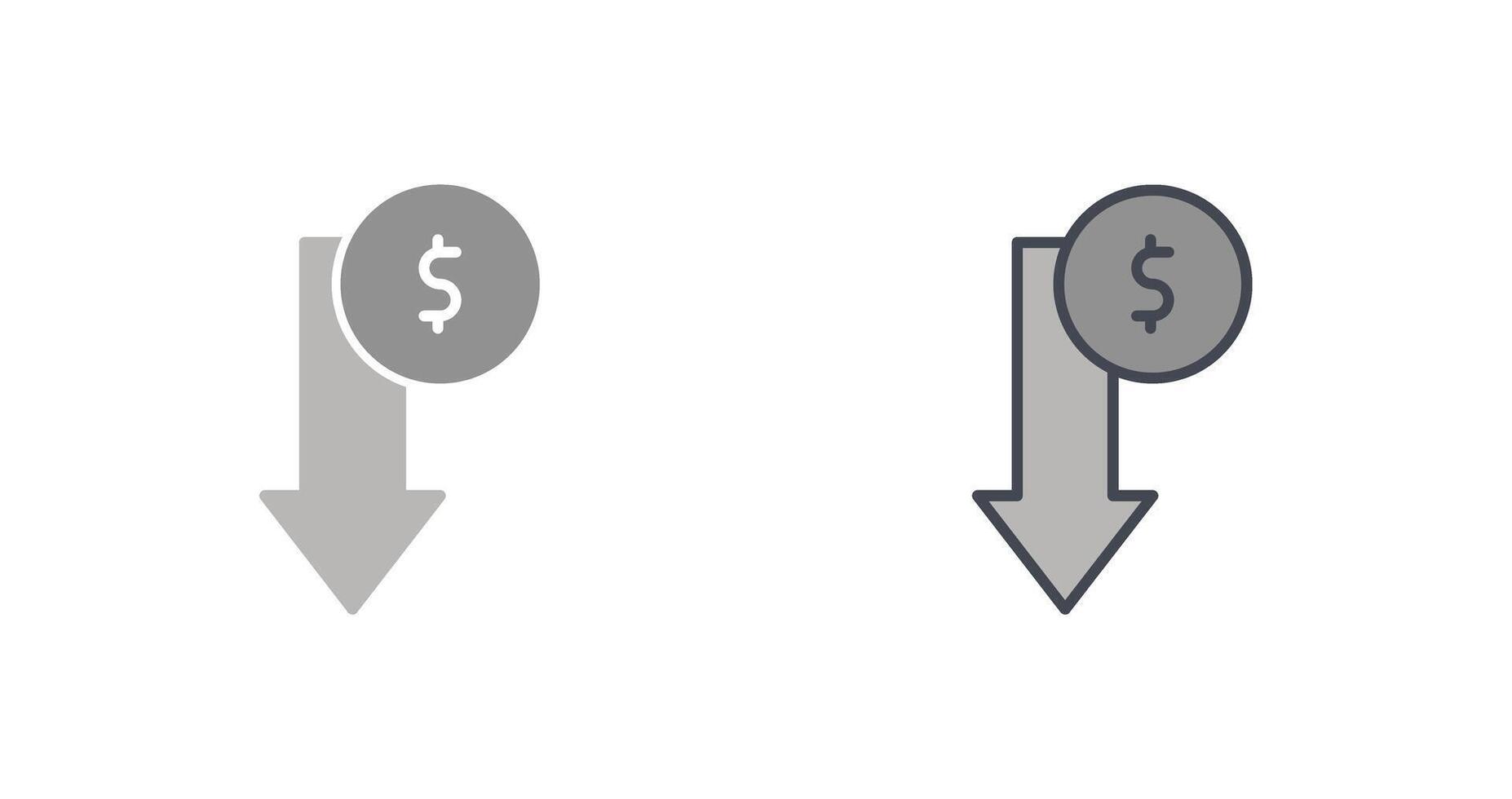 Loss Icon Design vector