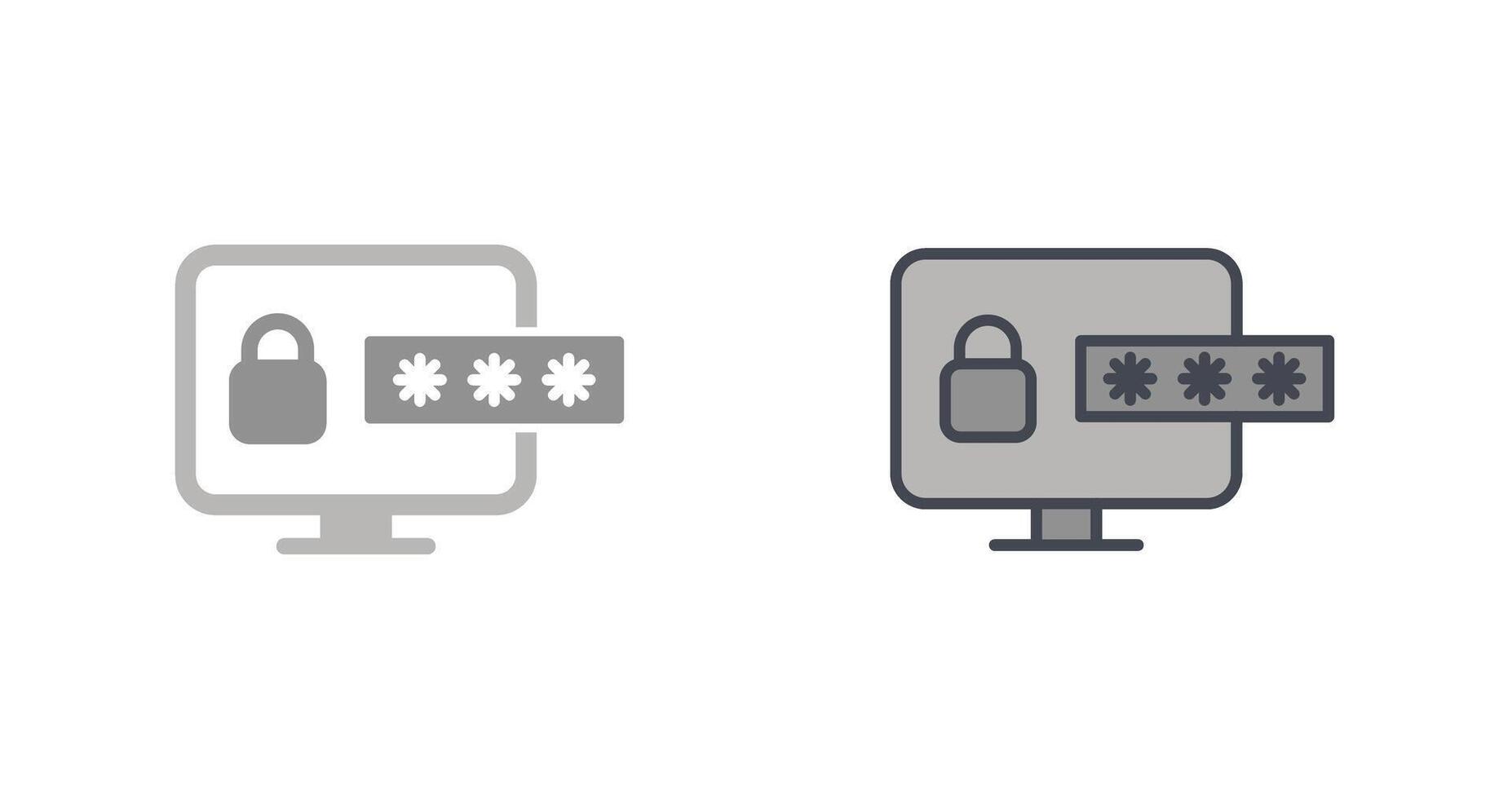 Password Icon Design vector