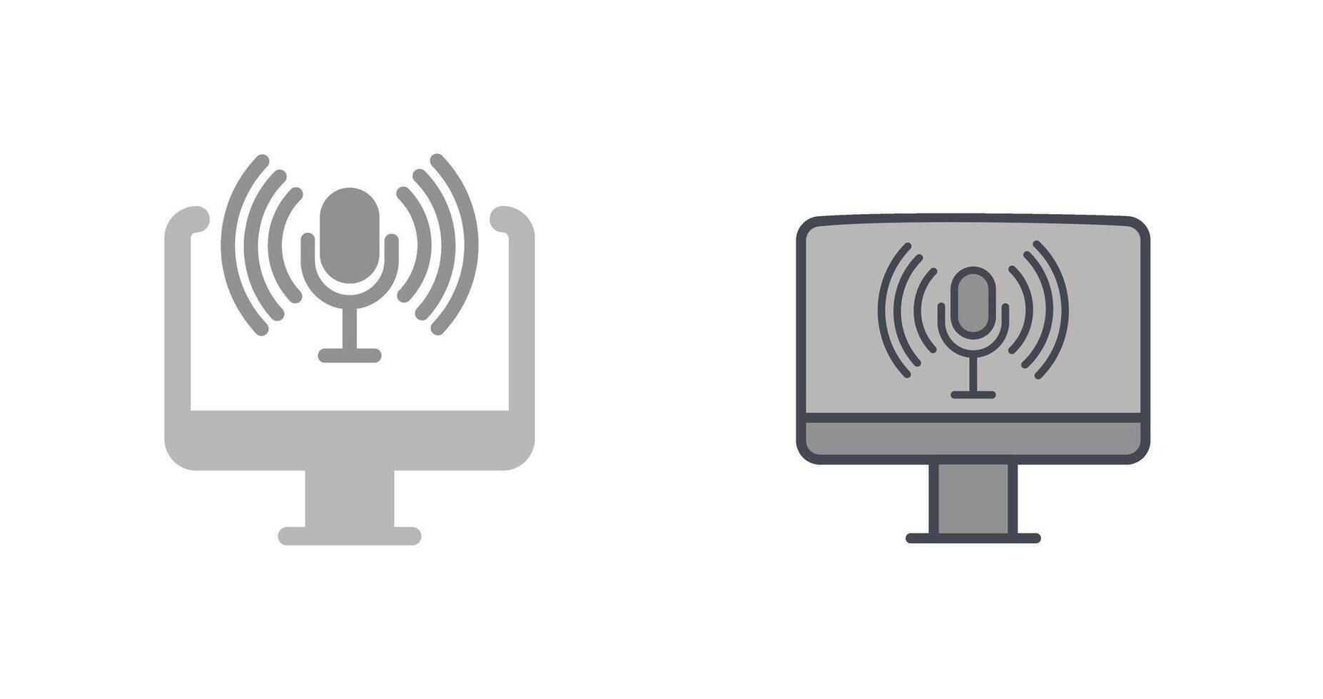 Podcast Icon Design vector