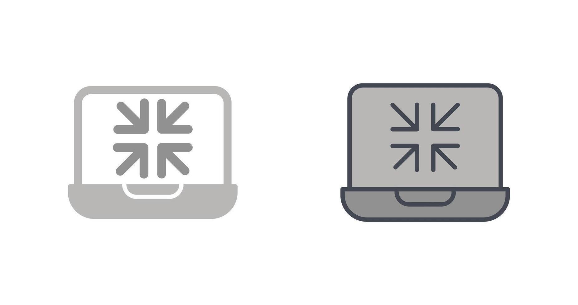 Minimize Icon Design vector