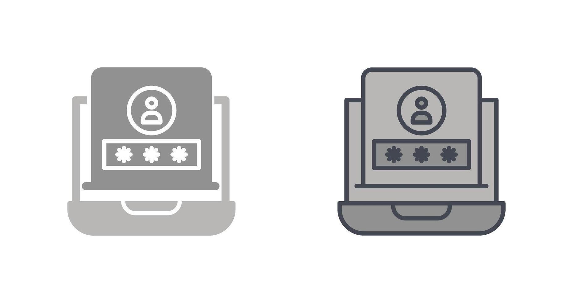 Login Icon Design vector