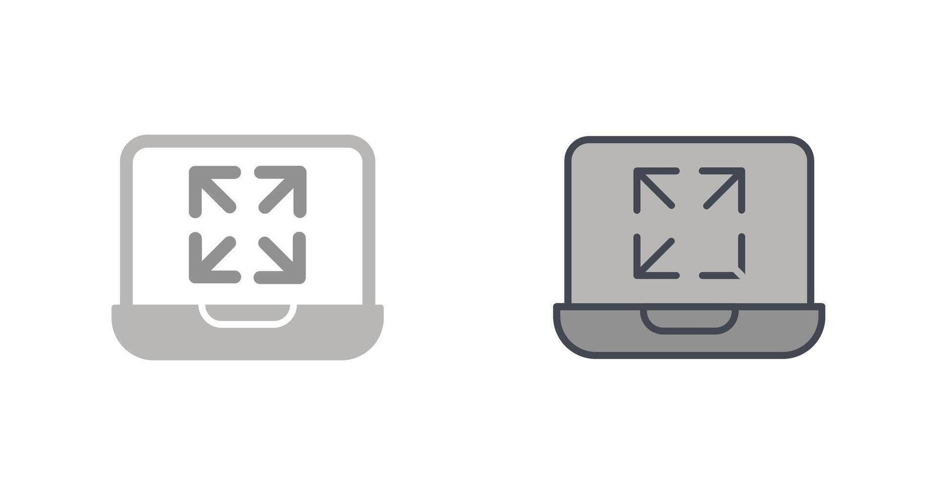 Maximize Icon Design vector