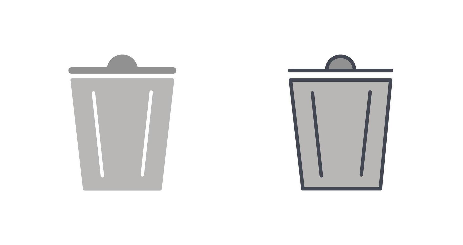 diseño de icono de basura vector