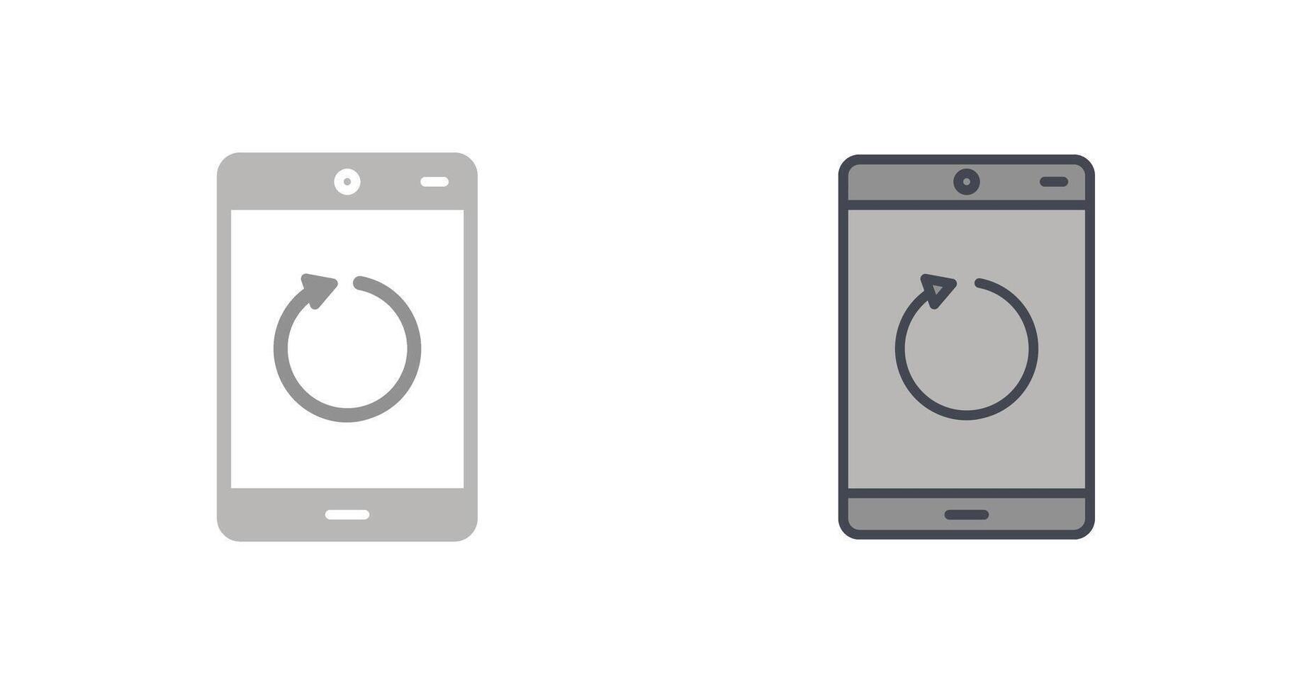 Restart Icon Design vector
