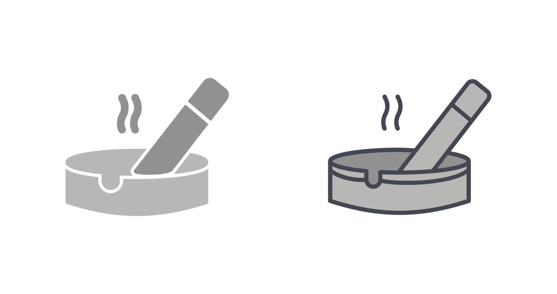 Ashtray Icon Design vector