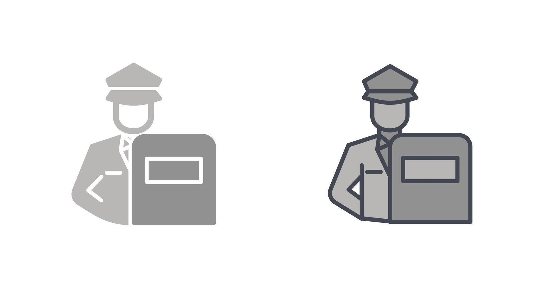 Riot Police Icon Design vector