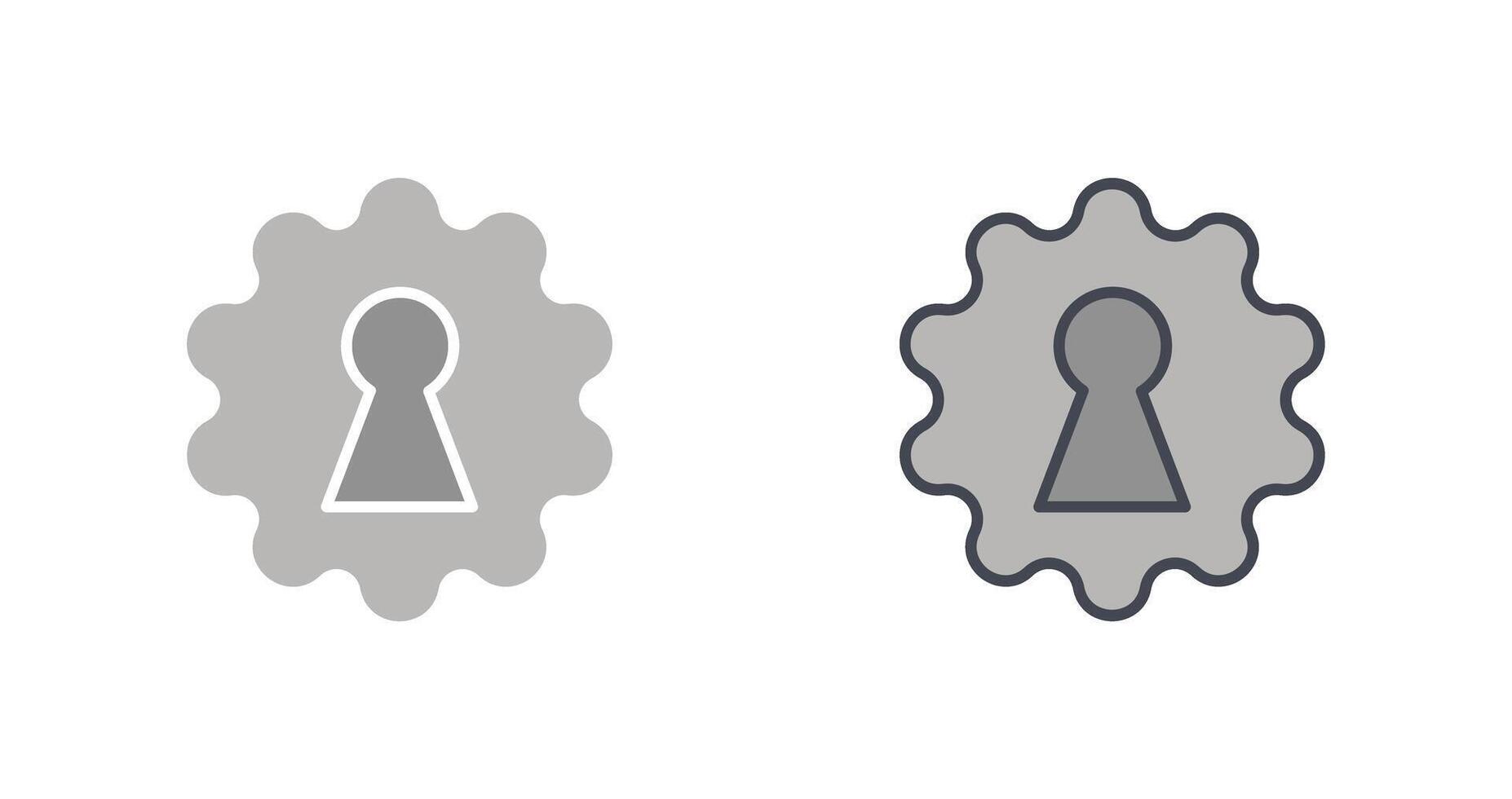 Key Hole Icon Design vector