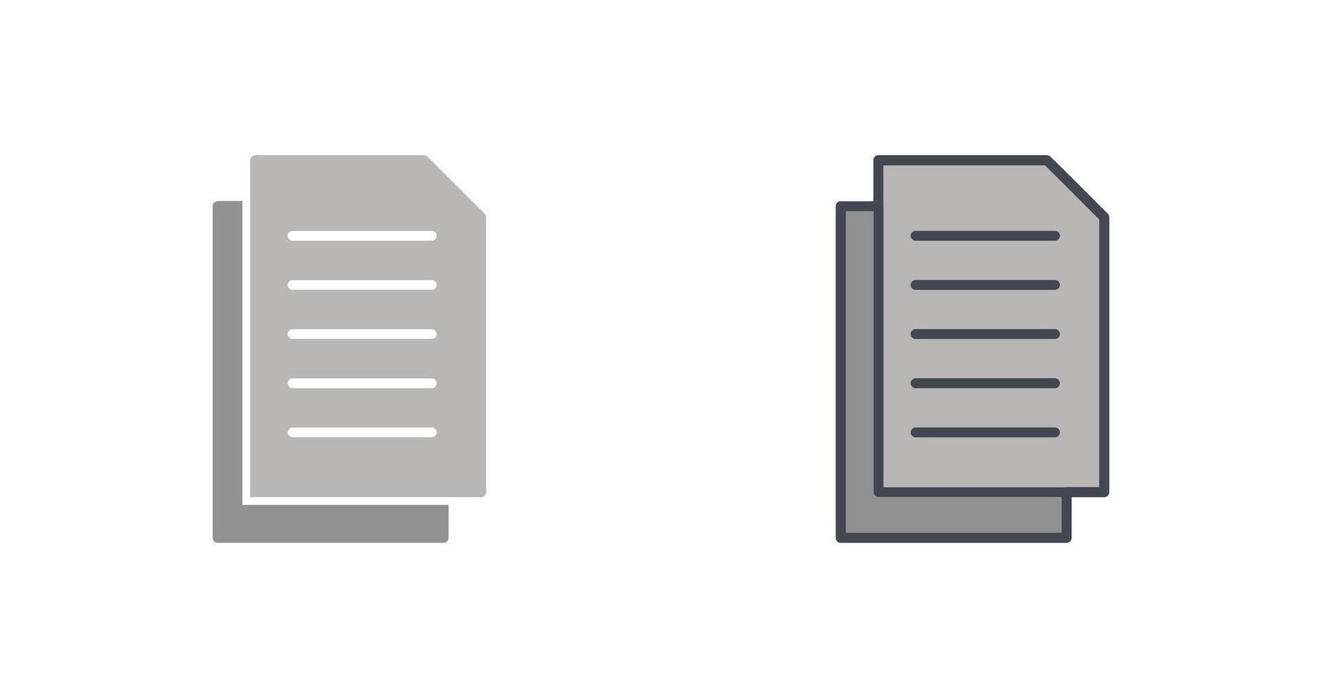 Document Icon Design vector