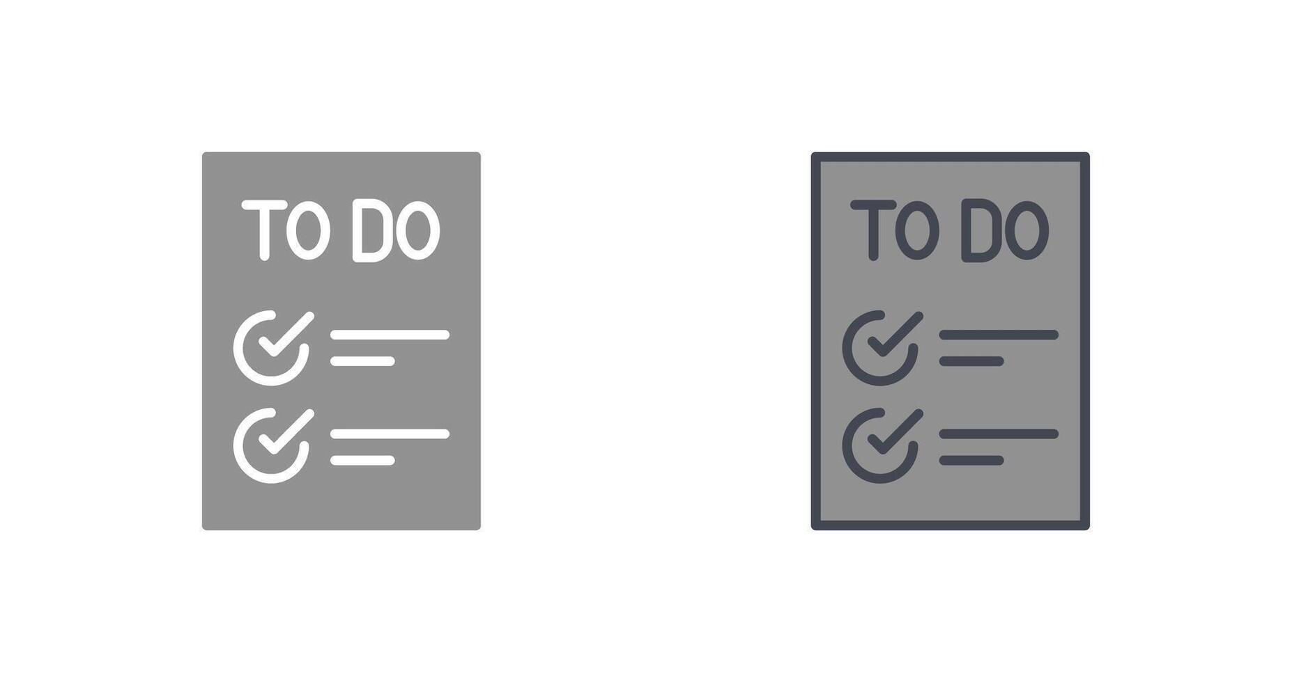 Today to Done CheckList Icon Design vector