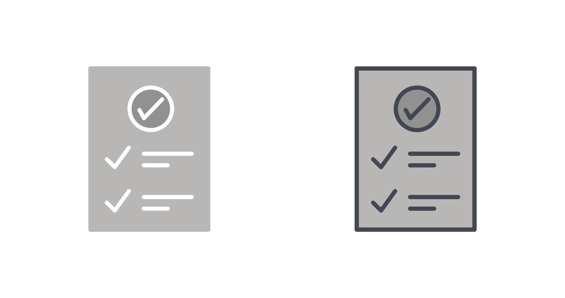 Check Up List Icon Design vector