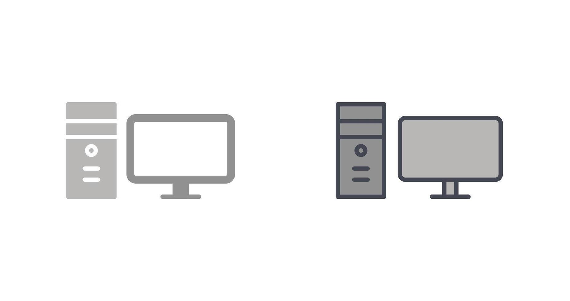 Desktop Icon Design vector