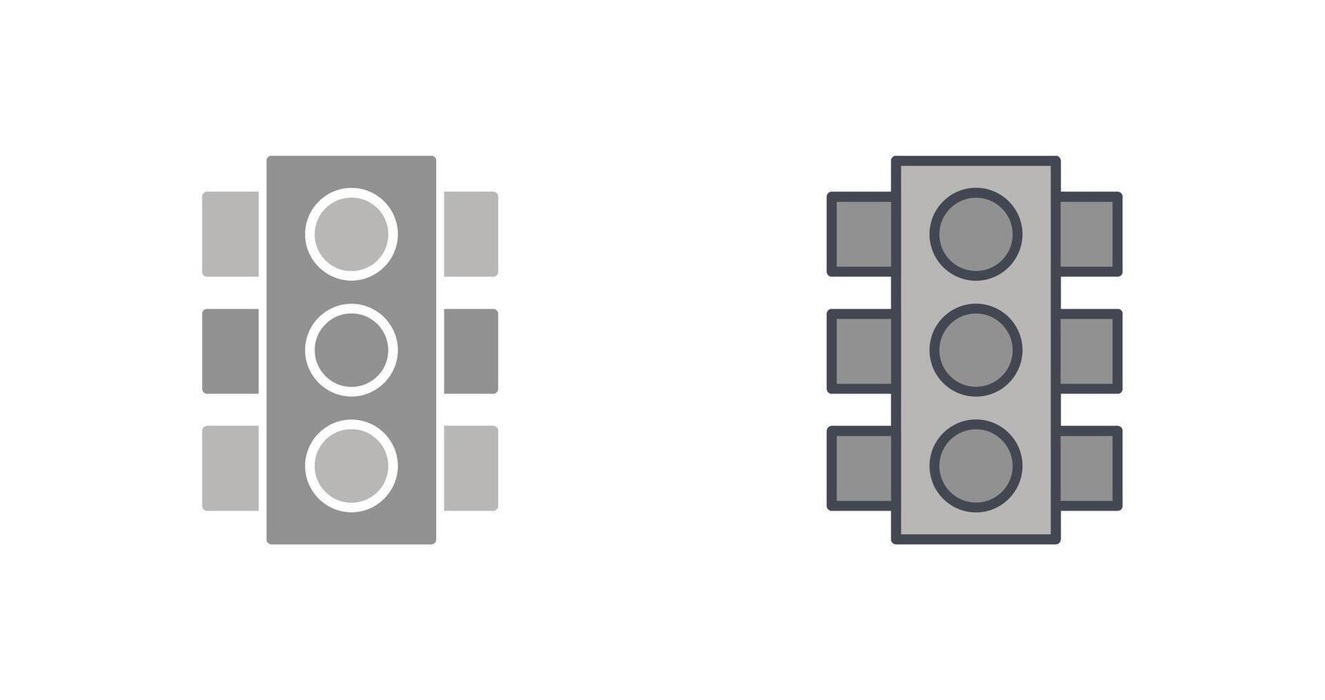 Traffic Light Icon Design vector
