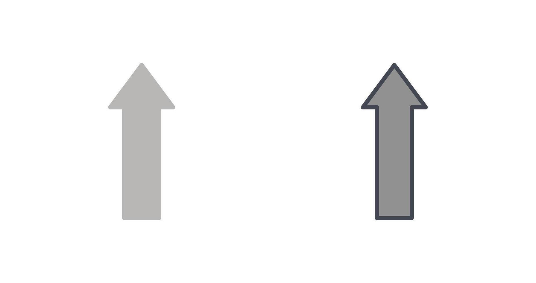 Arrow Up Icon Design vector