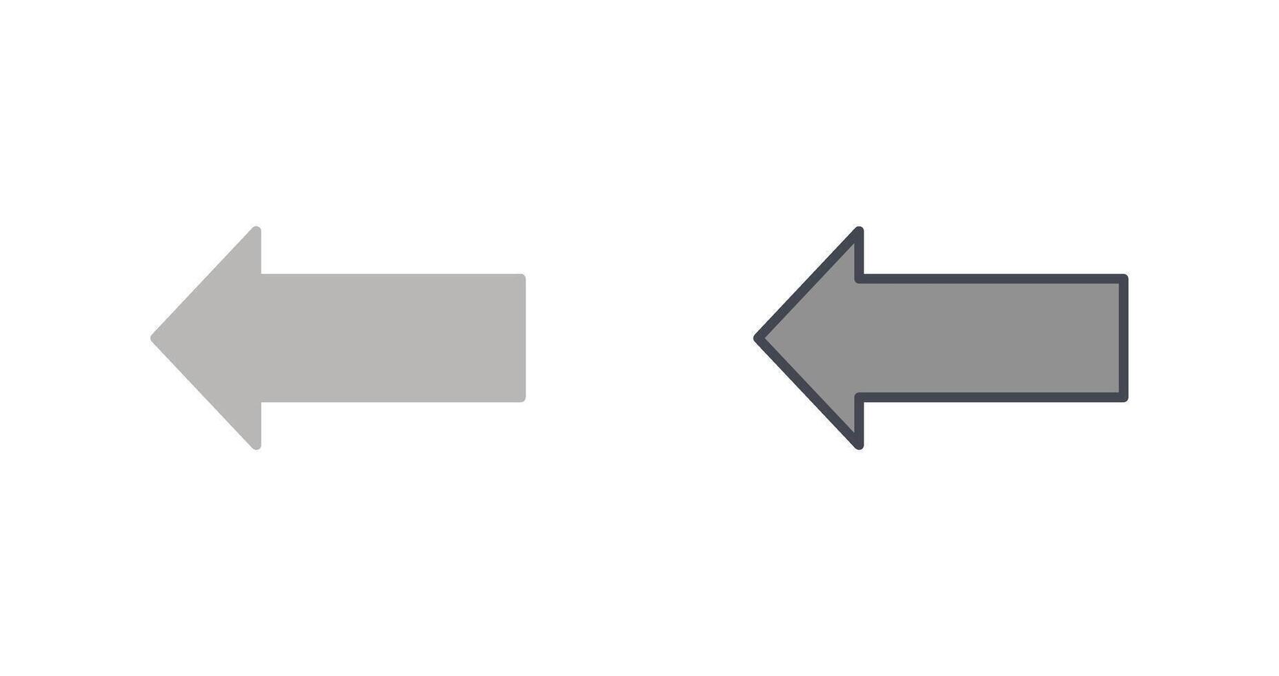 Left Icon Design vector