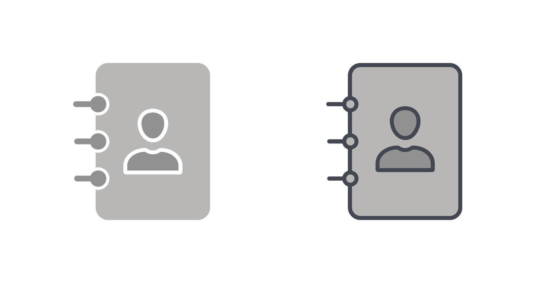 Contacts Icon Design vector