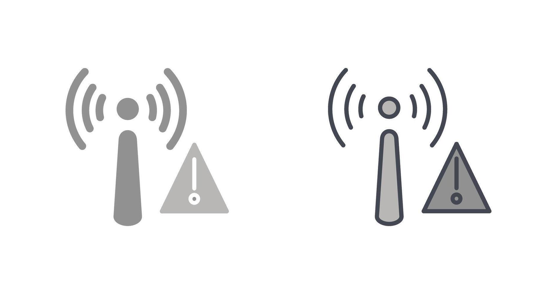 Non Ionizing Radiation Icon Design vector