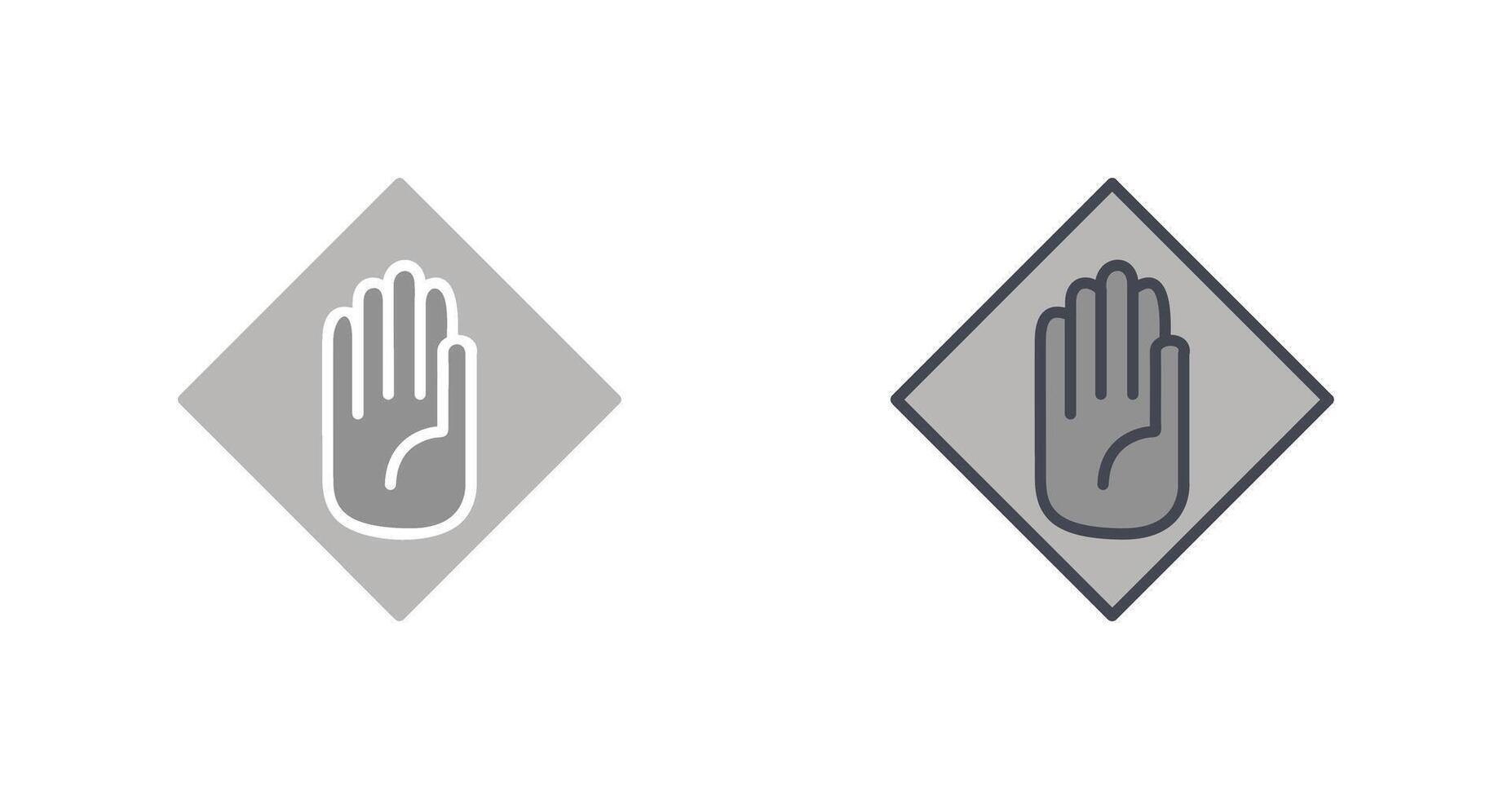 Halt Icon Design vector