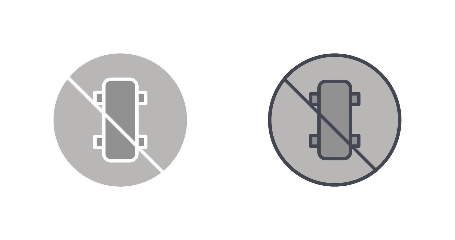 No Skating Icon Design vector