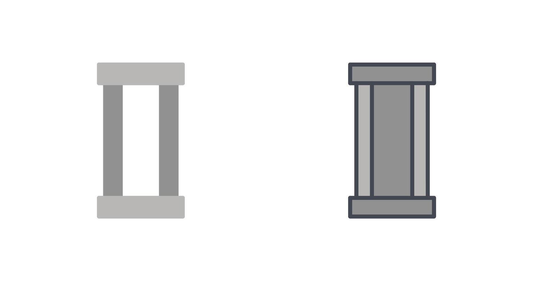 Column Icon Design vector