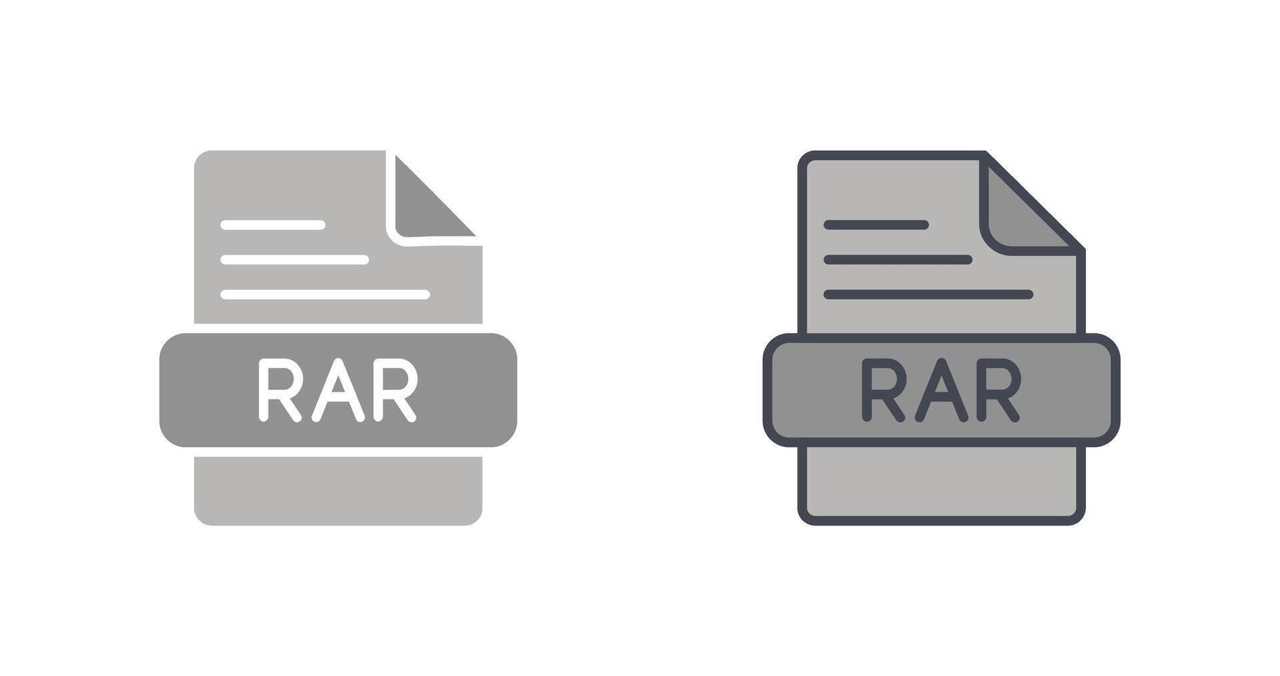 rar icono diseño vector