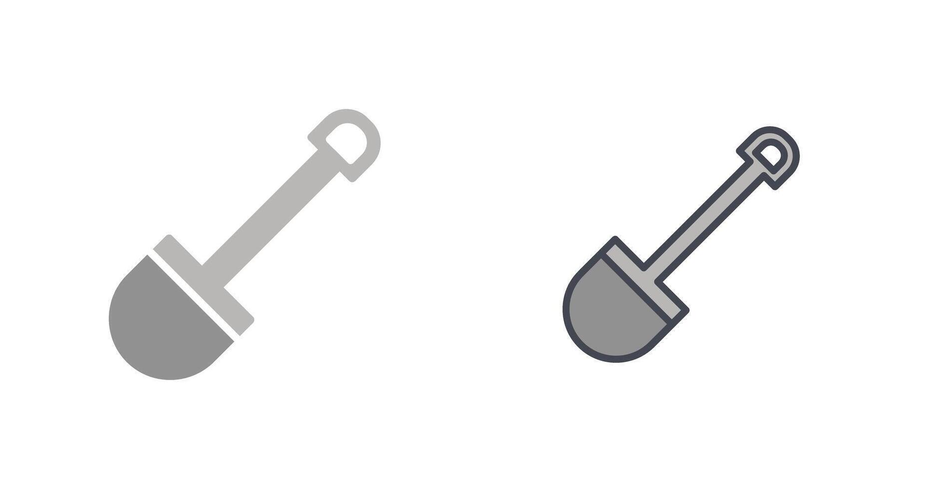 Hand Shovel Icon Design vector