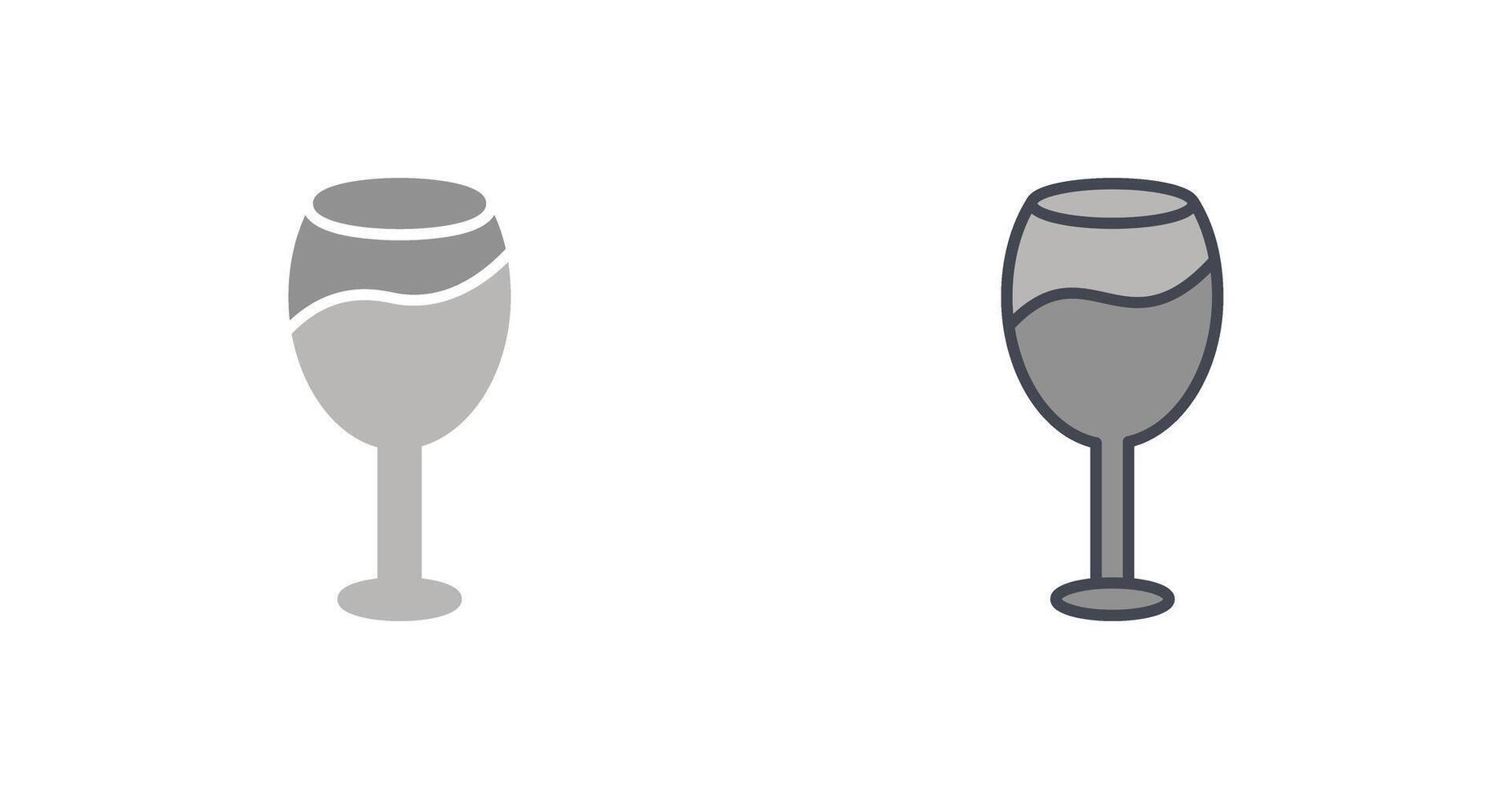 Wine Glass Icon Design vector