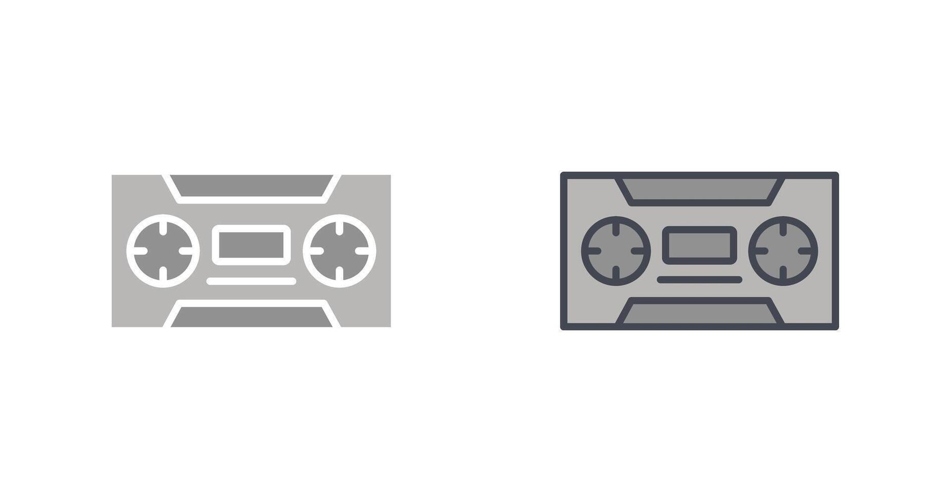 Cassette Icon Design vector