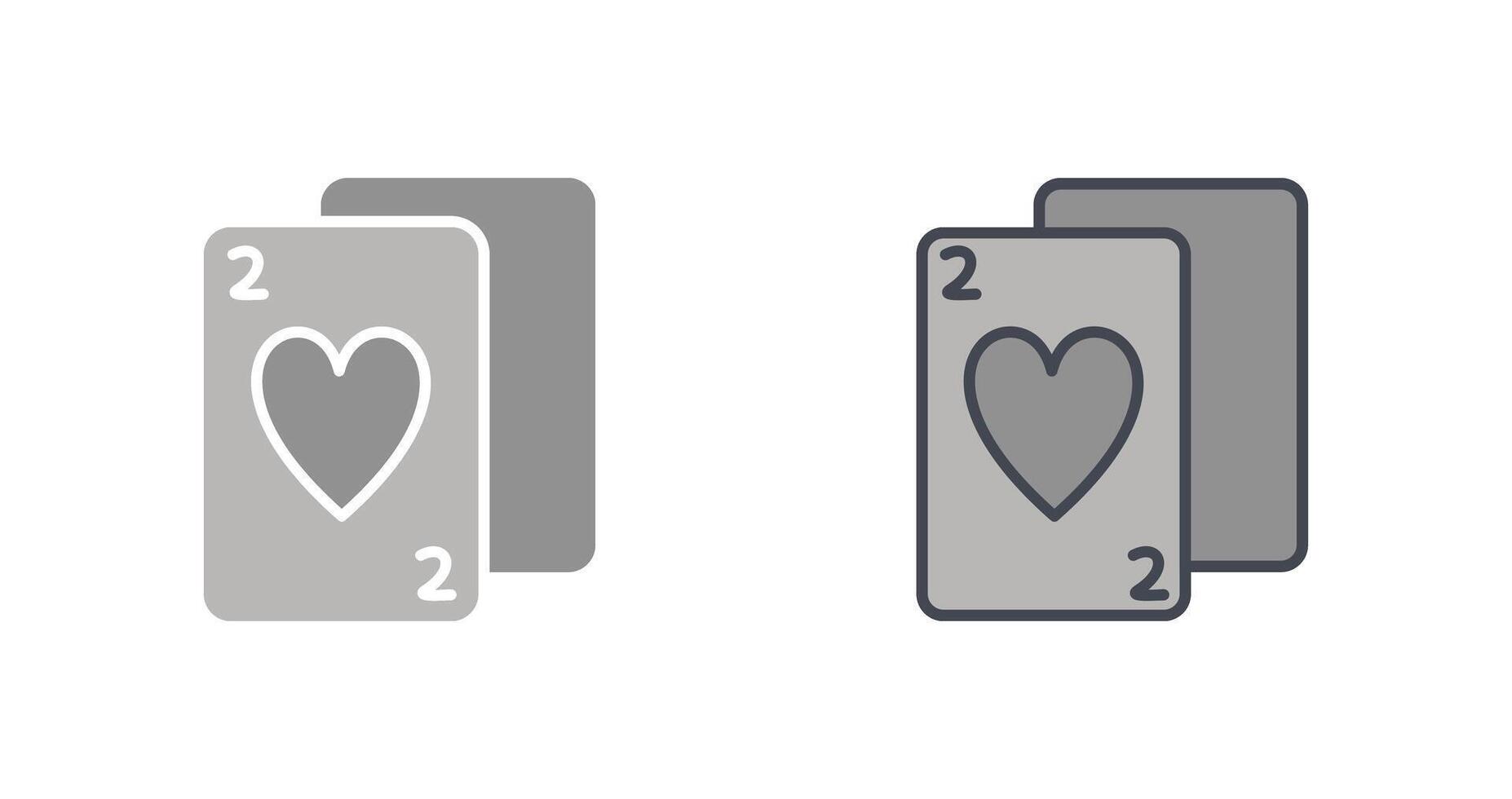 Playing Cards Icon Design vector