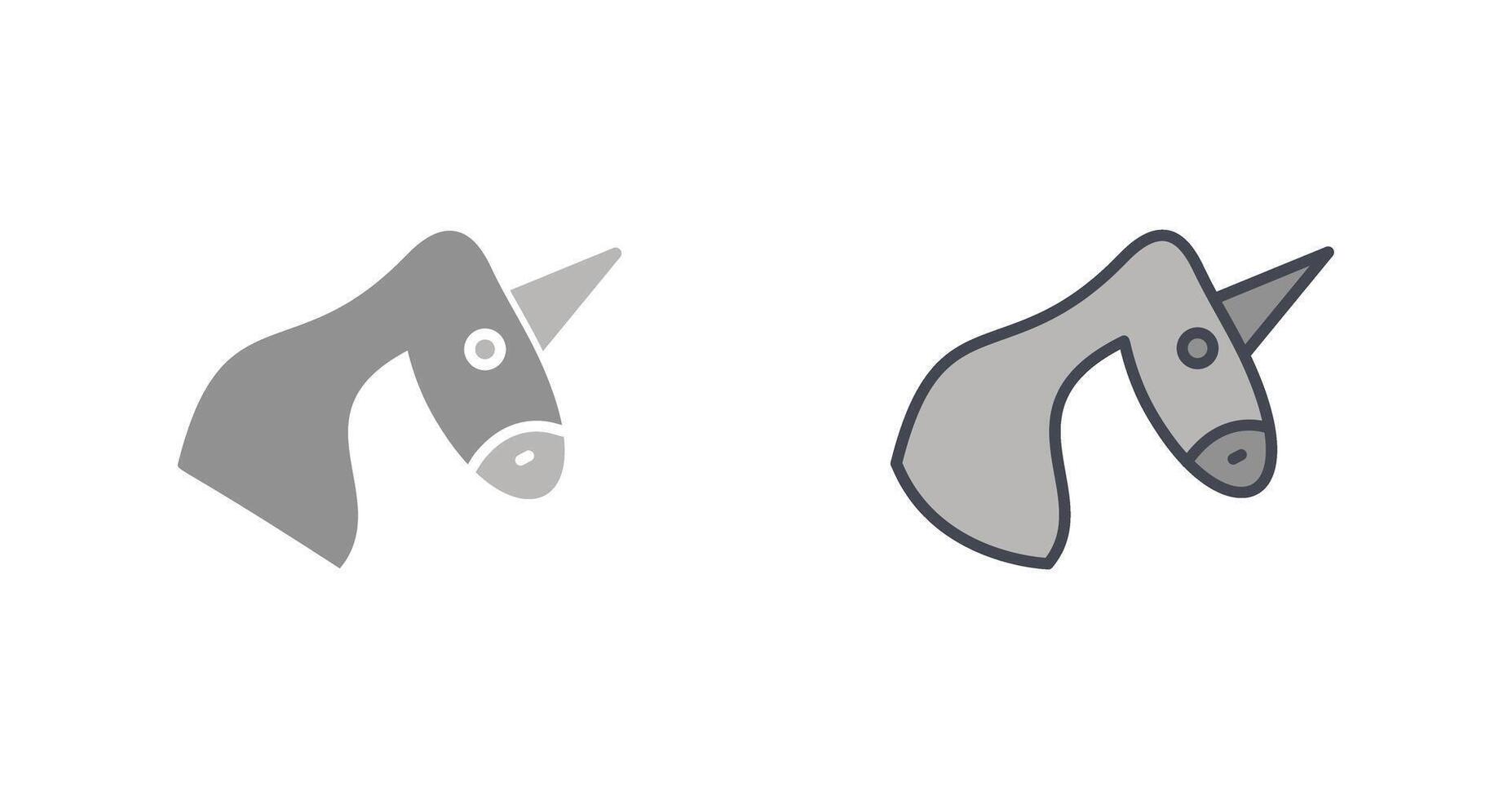 Unicorn Icon Design vector