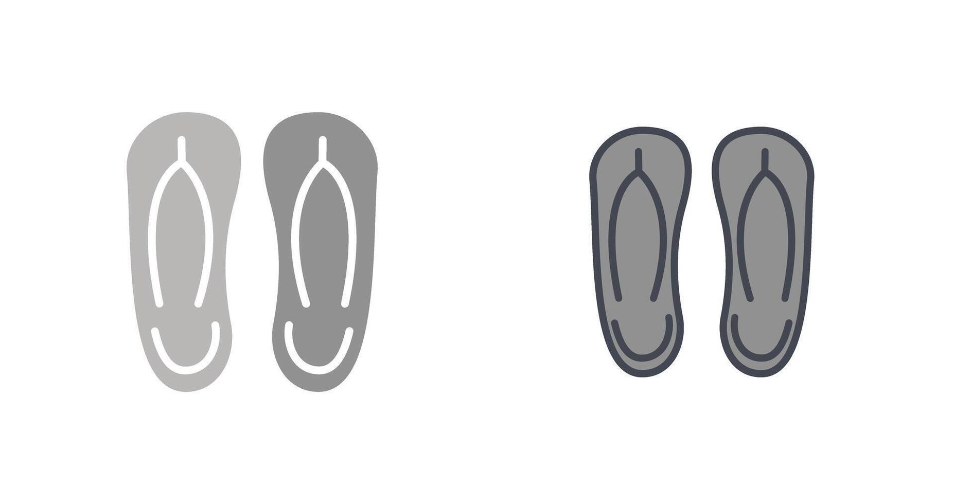 Slippers Icon Design vector