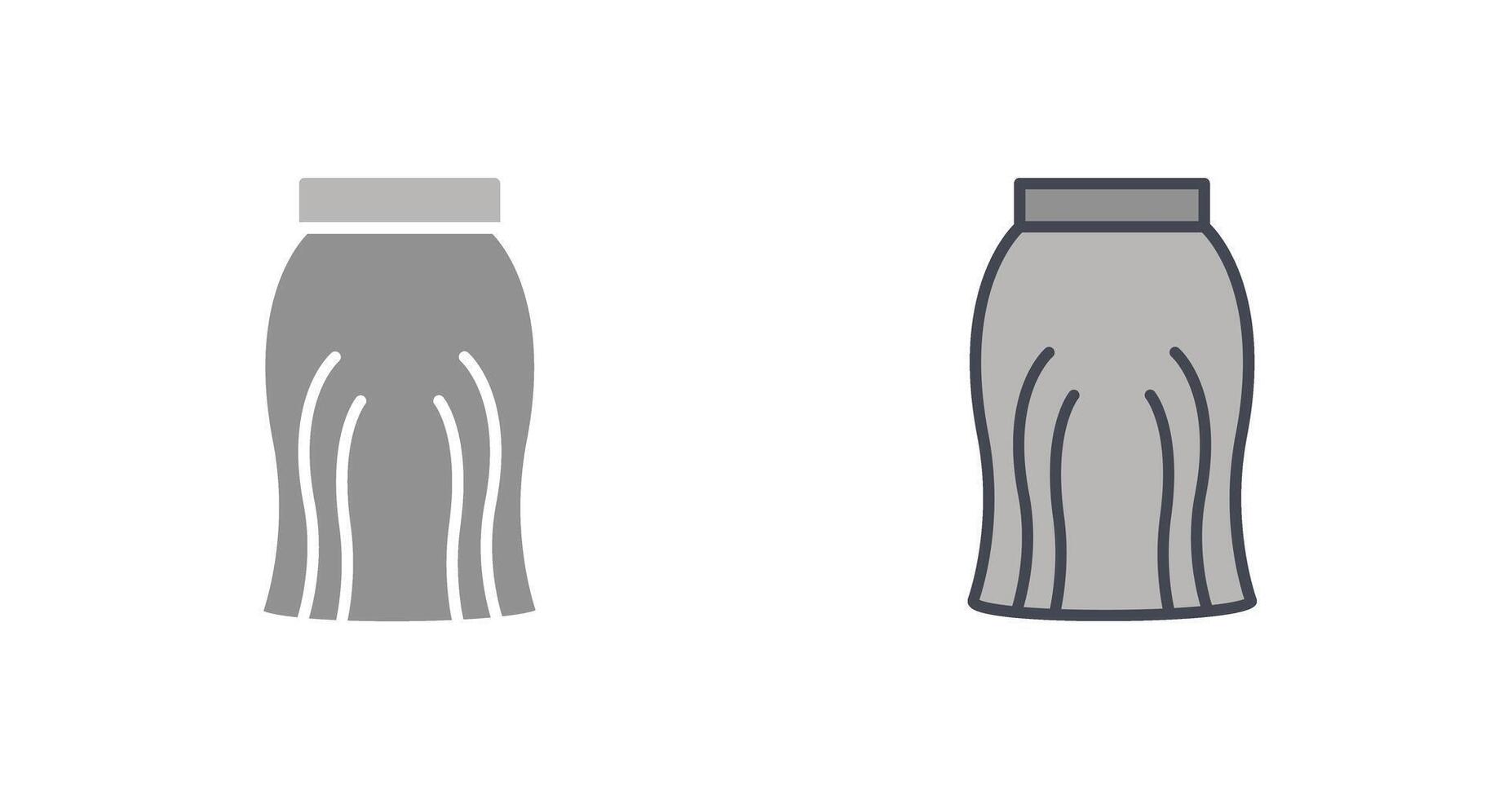falda icono diseño vector