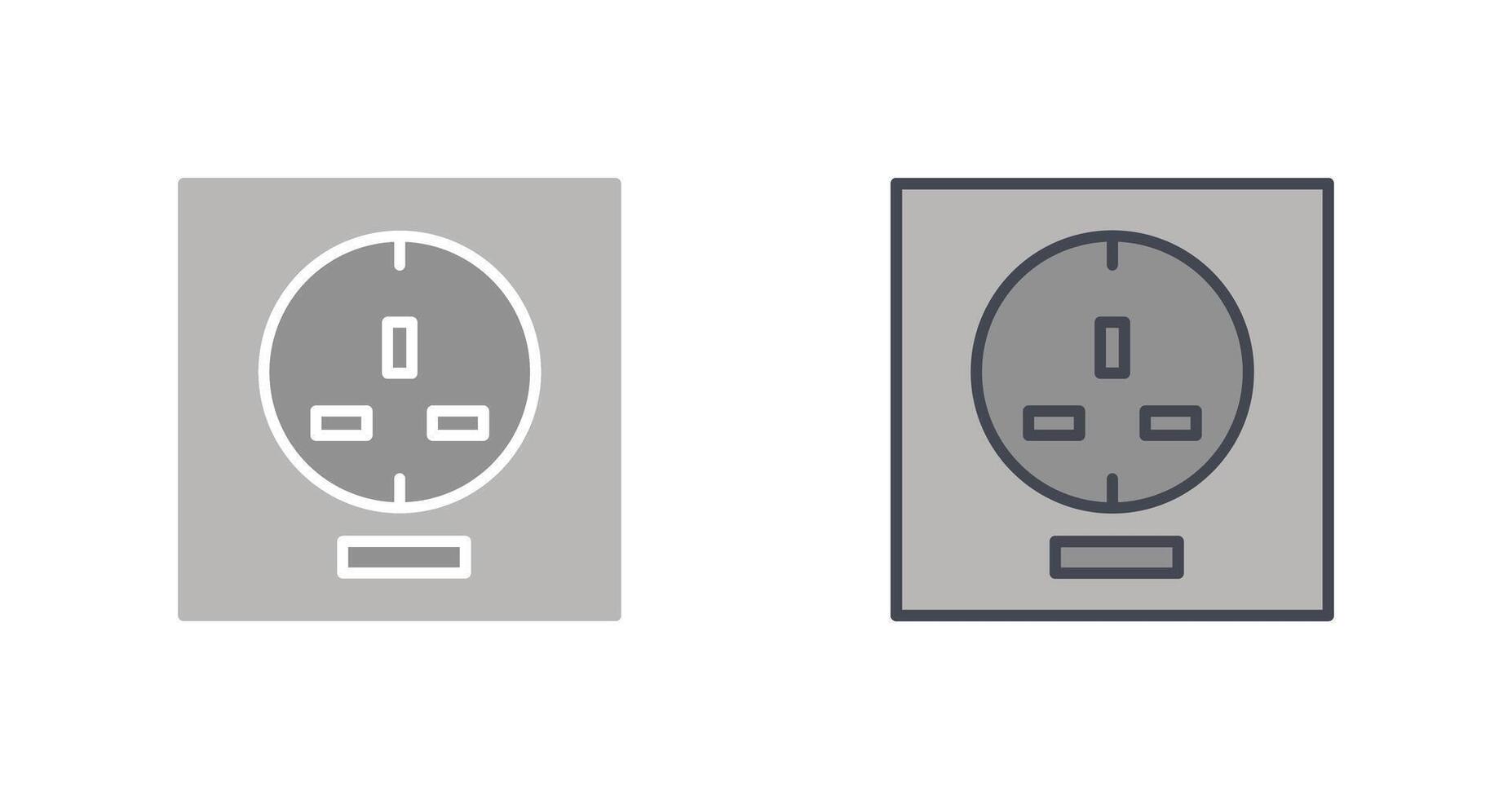 Socket Icon Design vector