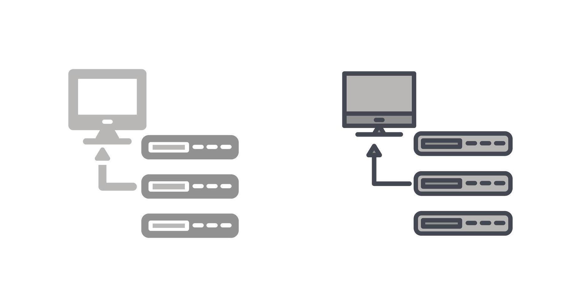 Database Icon Design vector