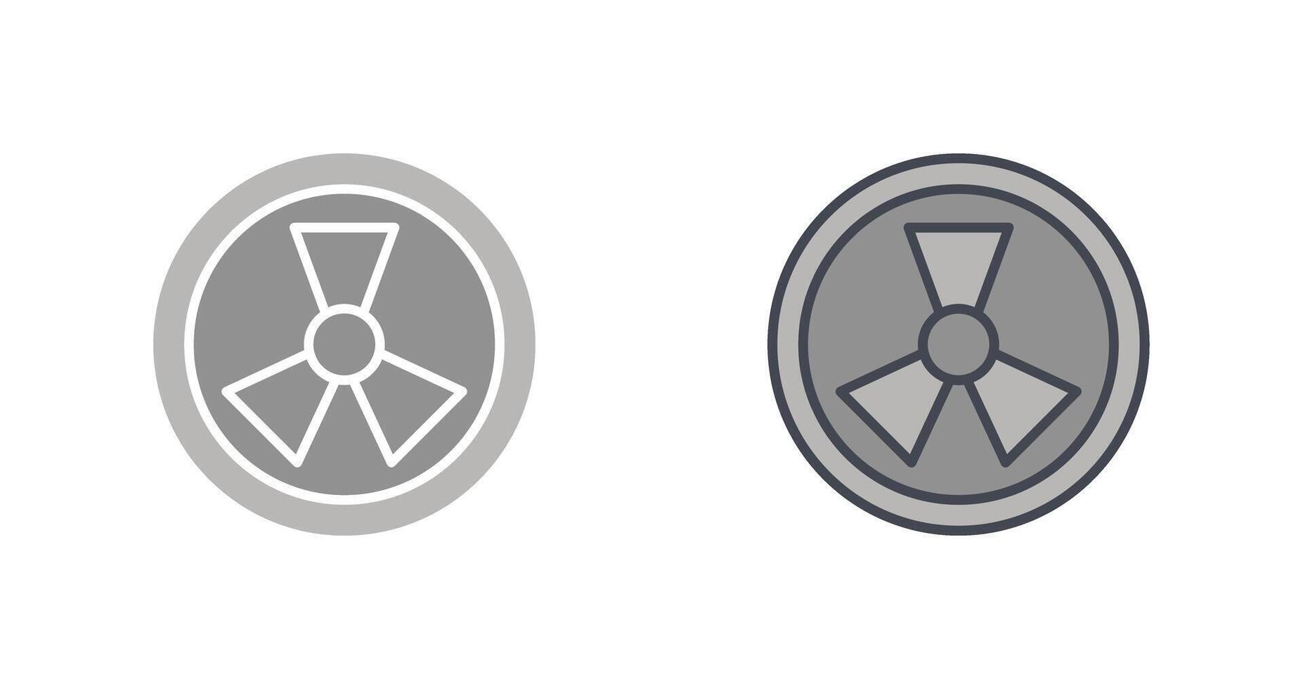 Radiation Icon Design vector