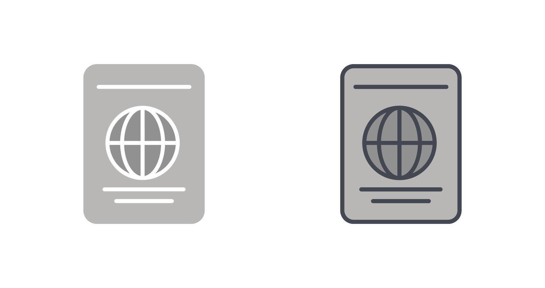 Passport Icon Design vector