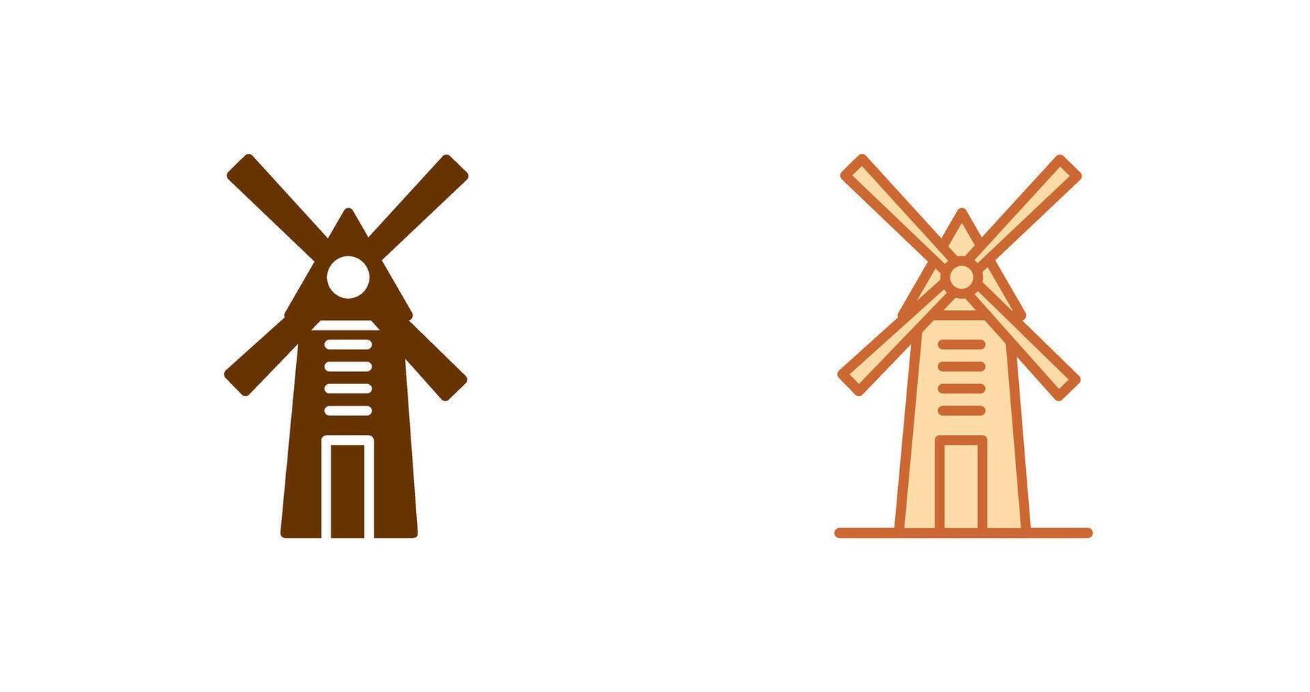 Windmill Icon Design vector