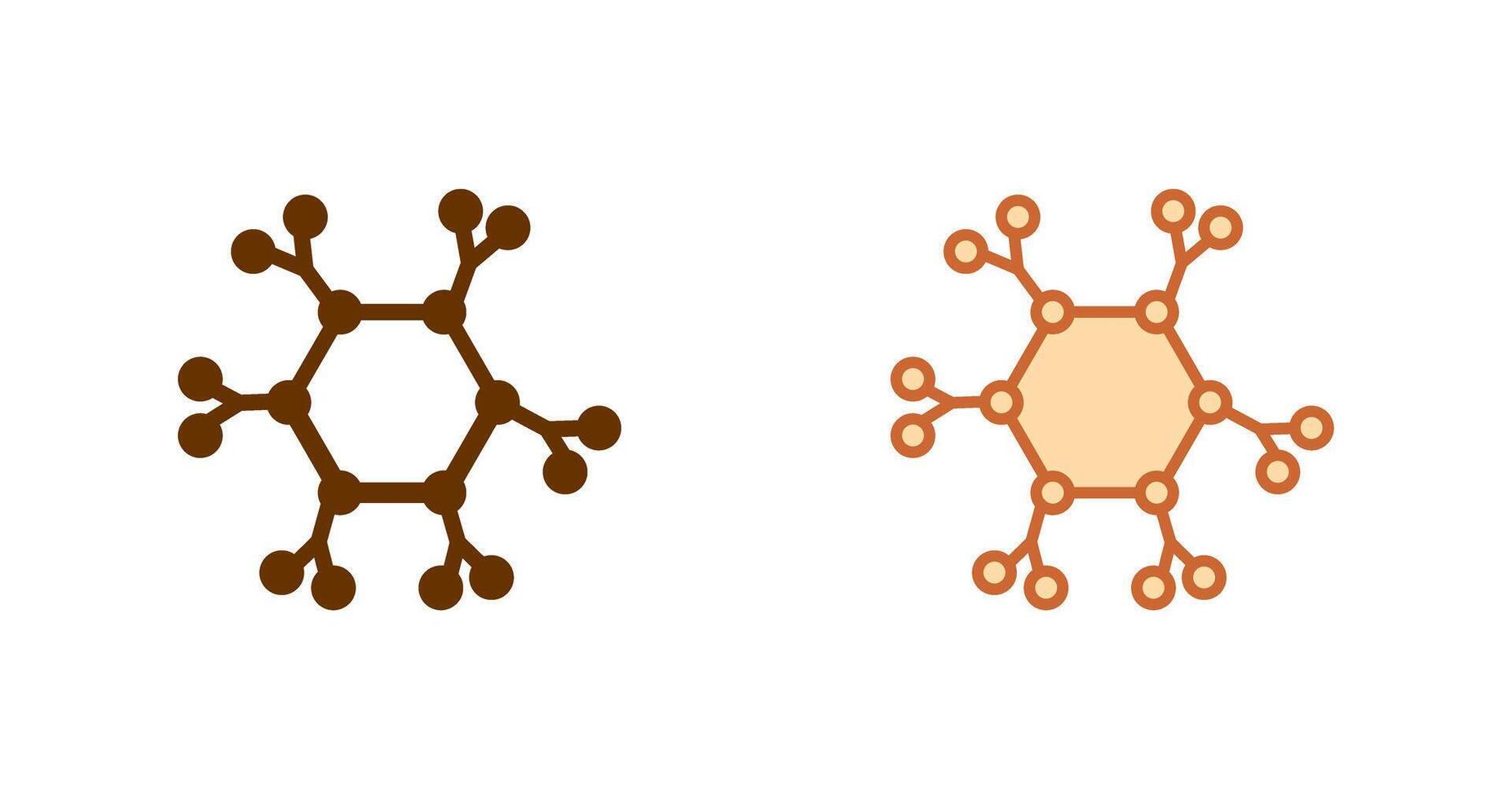 Molecule Icon Design vector