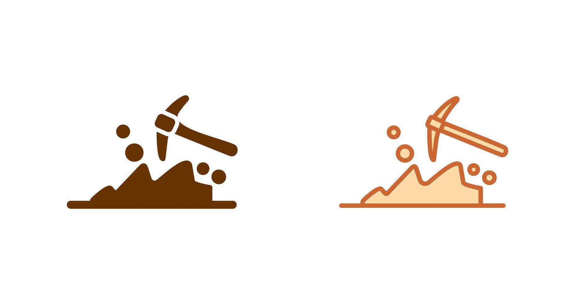 Mining Icon Design vector