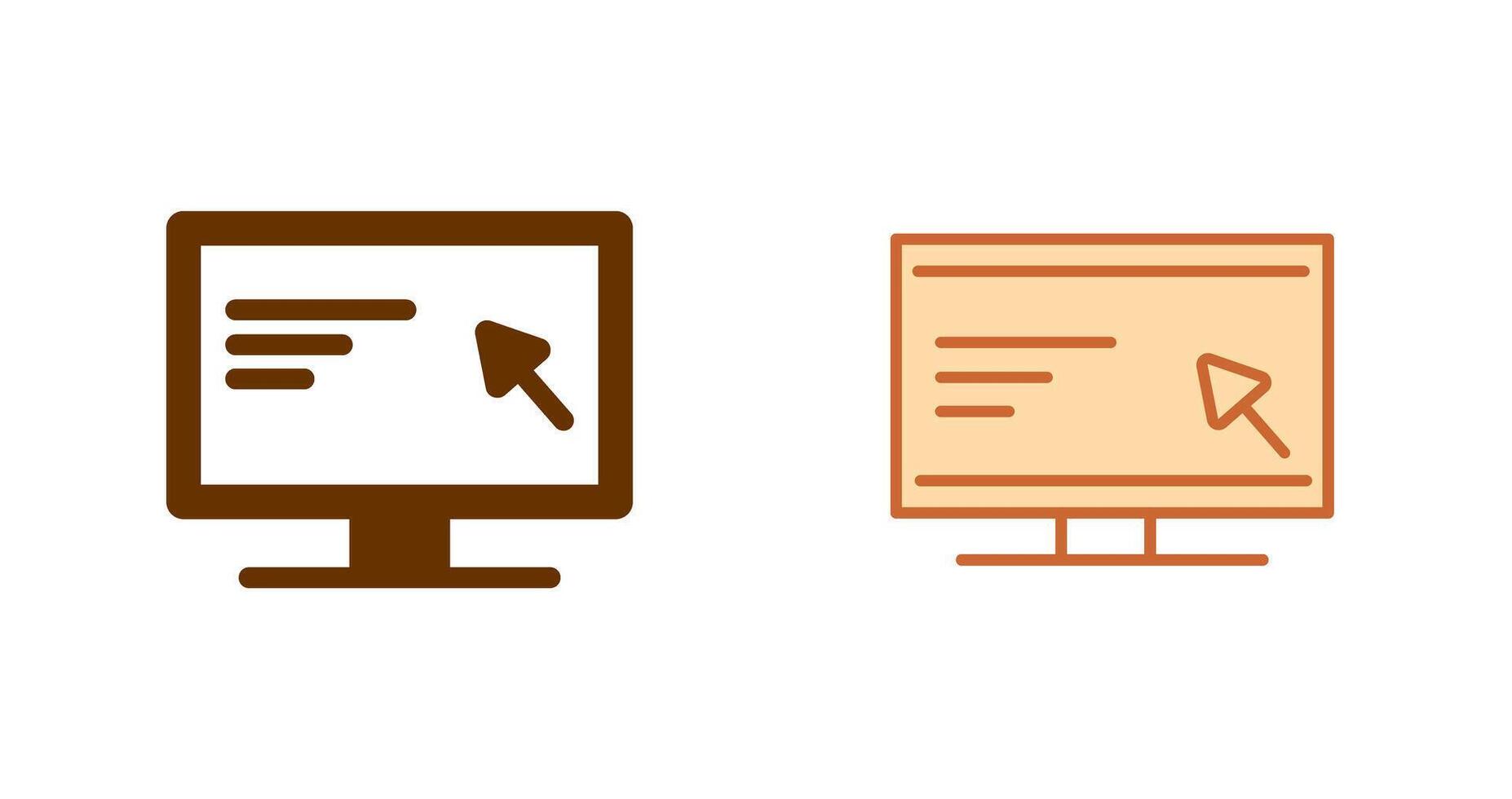 Screen Icon Design vector