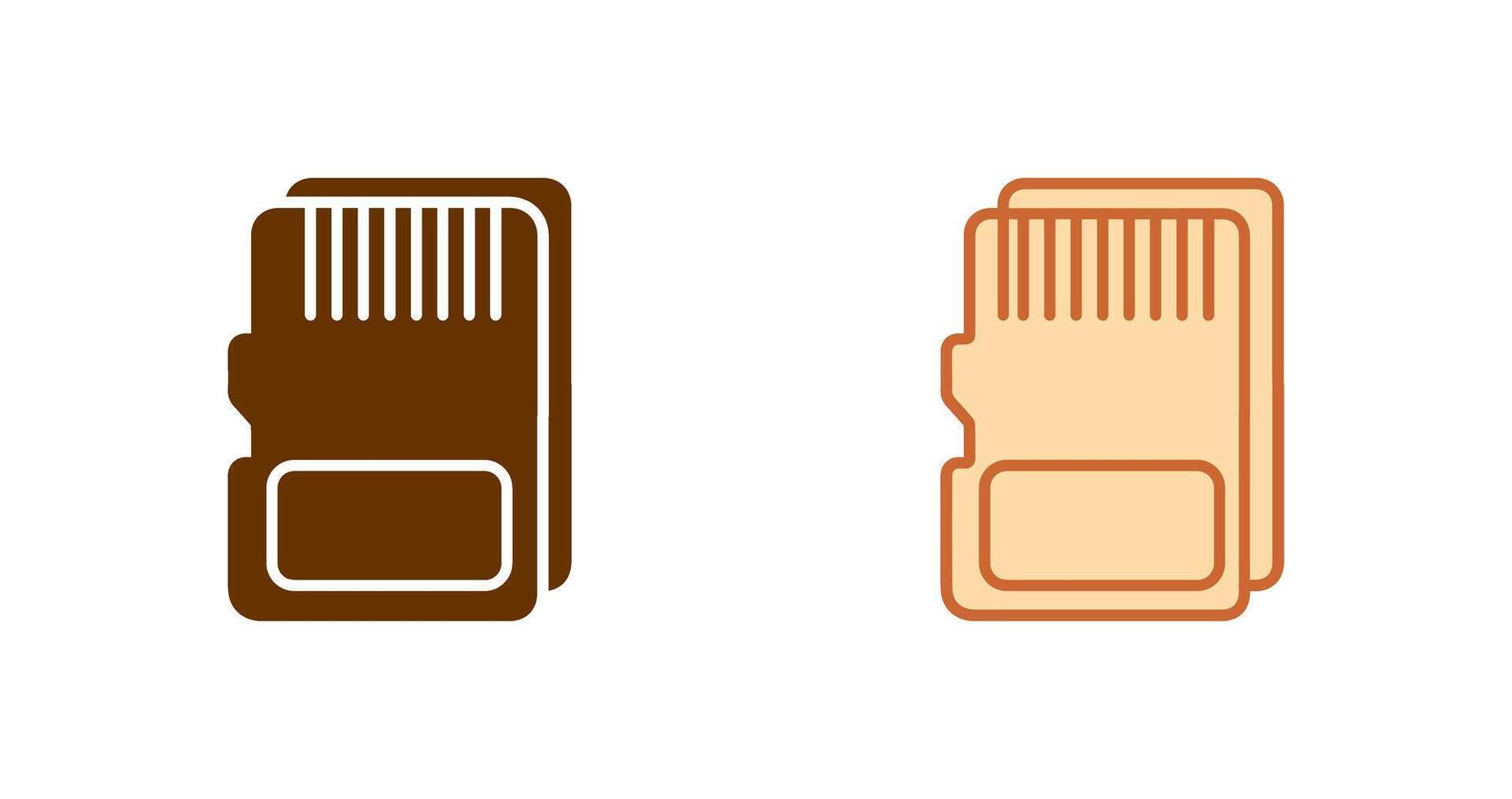 SD Card Icon Design vector