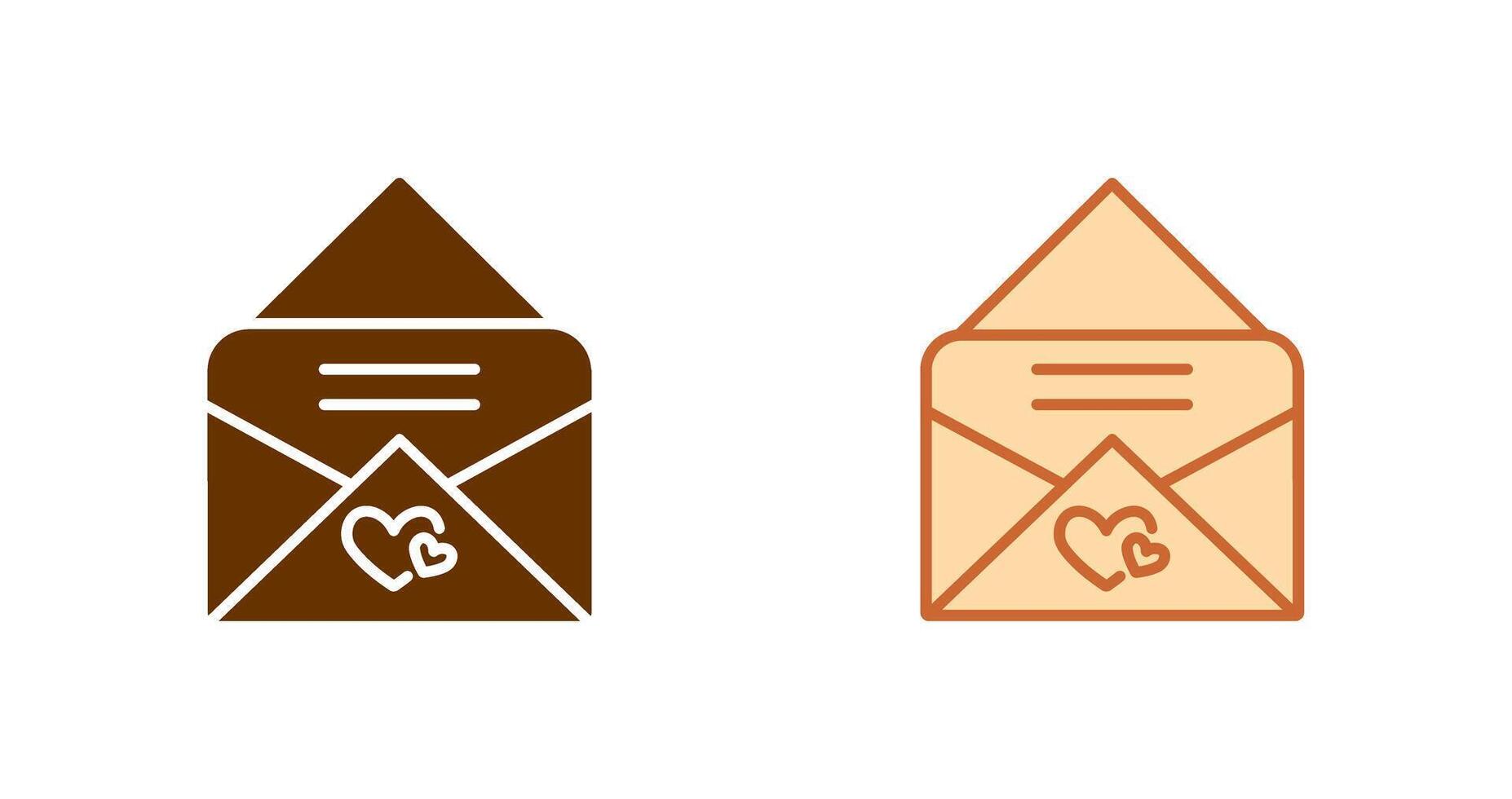 Love Letter Icon Design vector