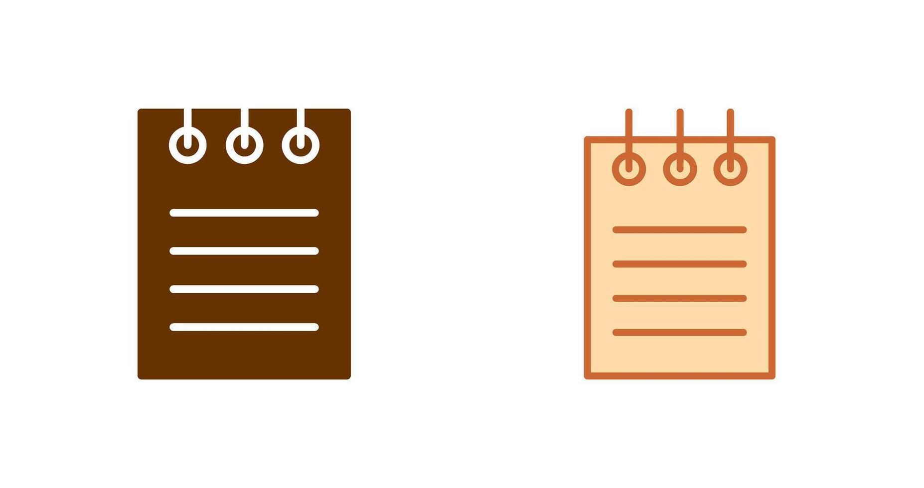 Notepad Icon Design vector